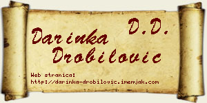 Darinka Drobilović vizit kartica